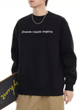 Plus Size Letter Crew Neck Sweatshirt Coastline Comfort - Southern Shores Clothing