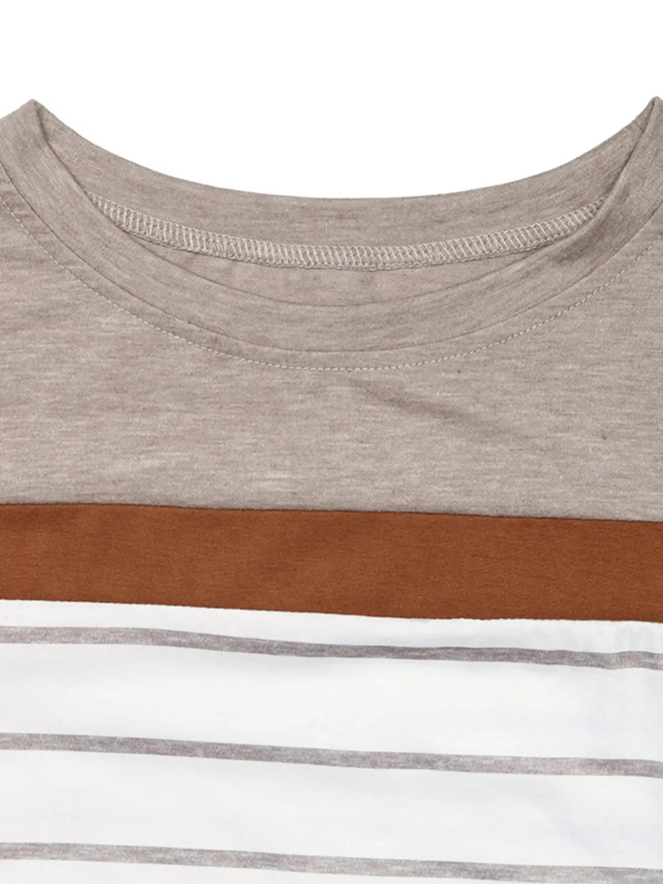Striped Long Sleeve Stretch T Shirt Casual Top - Southern Shores Clothing