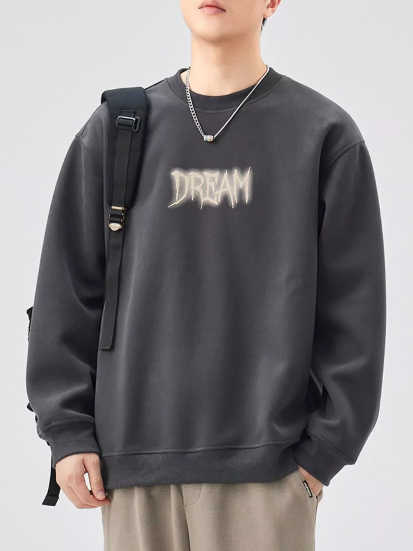 Plus Size Dropped Shoulder Crew Neck Sweatshirt - Southern Shores Clothing