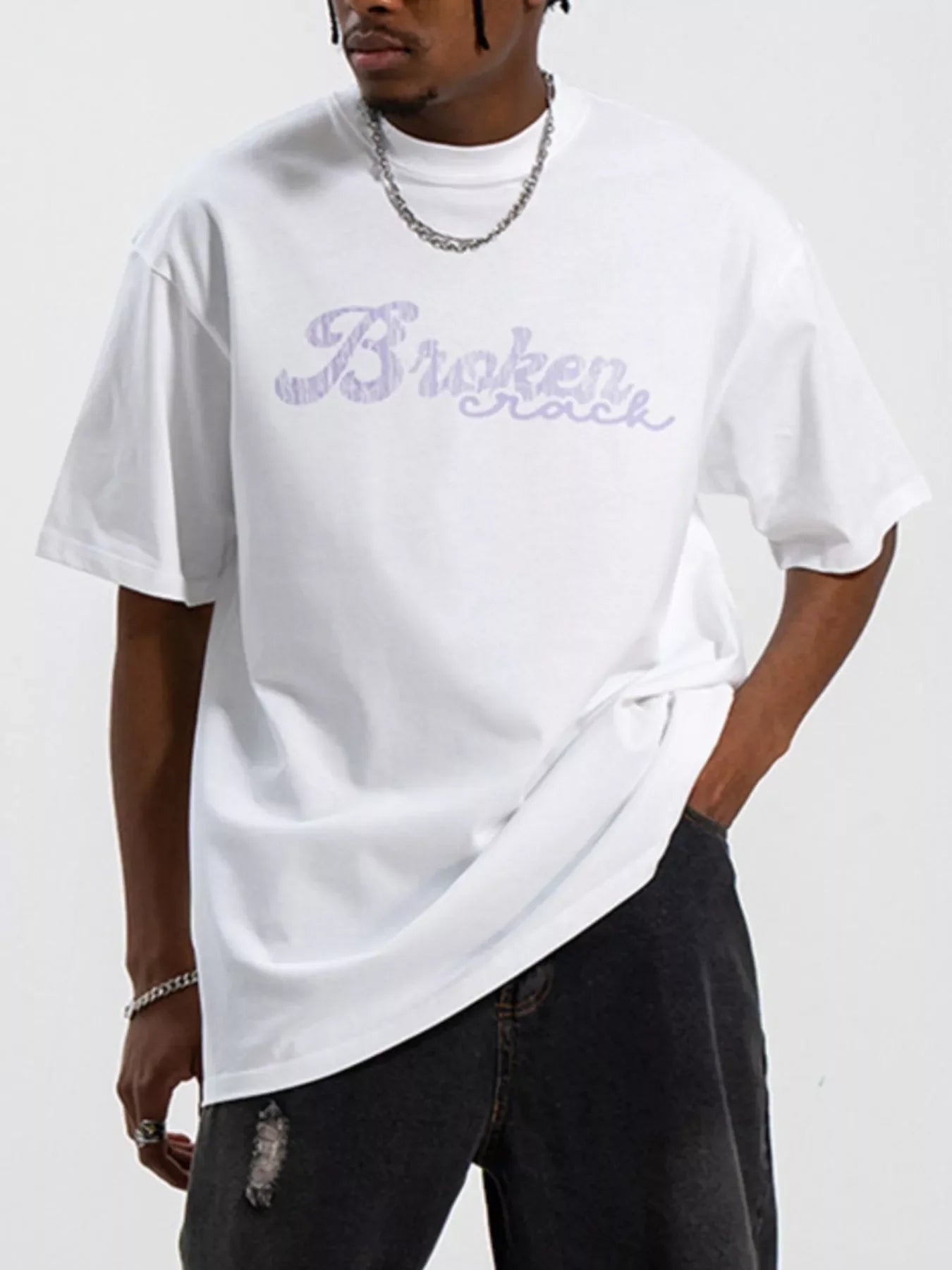 Graphic Round Neck Oversized T Shirt Coastal Style - Southern Shores Clothing