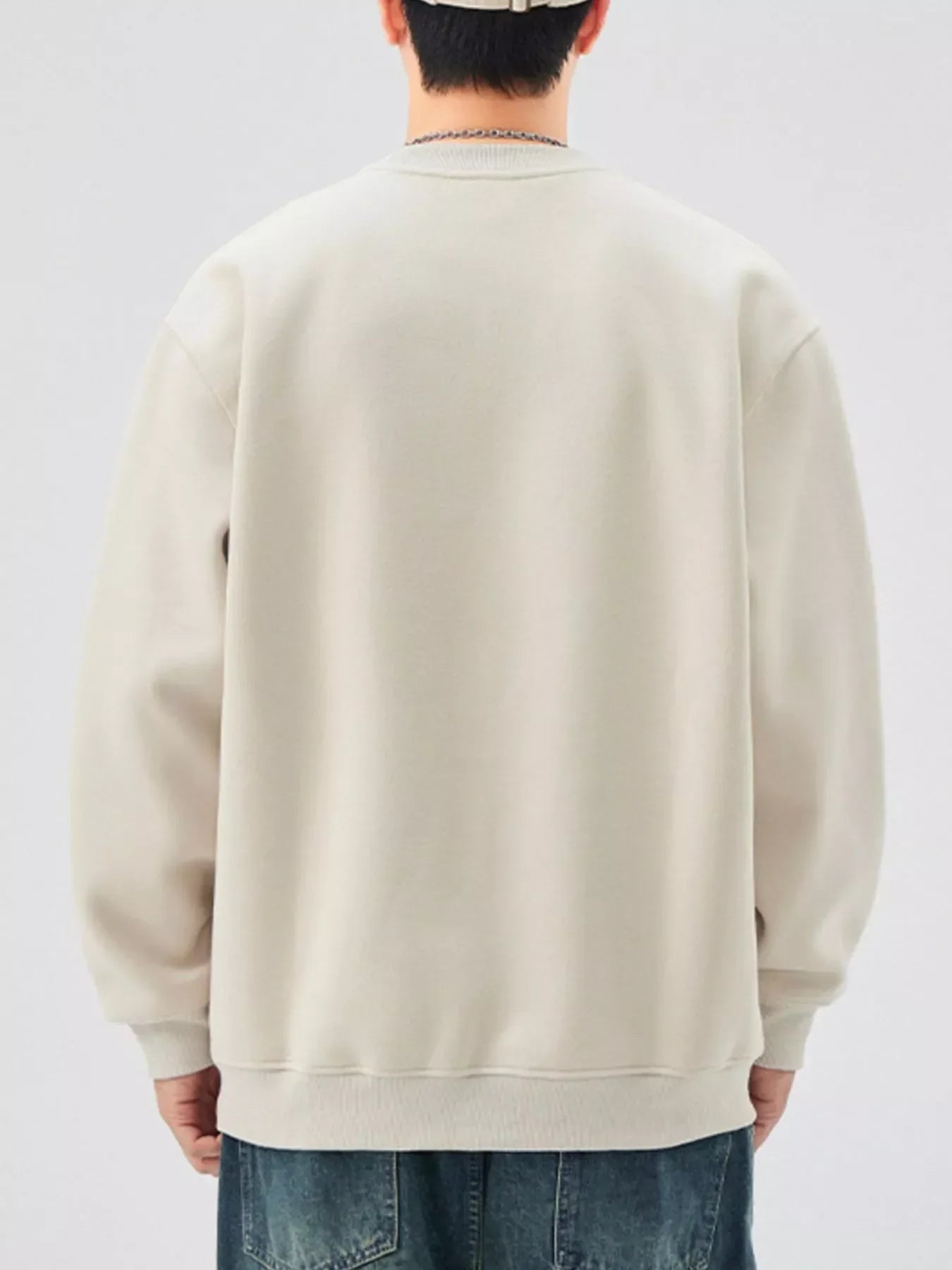 Plus Size Graphic Crew Neck Sweatshirt Coastal Style