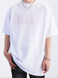 Letter Round Neck Half Sleeve T Shirt Casual - Southern Shores Clothing