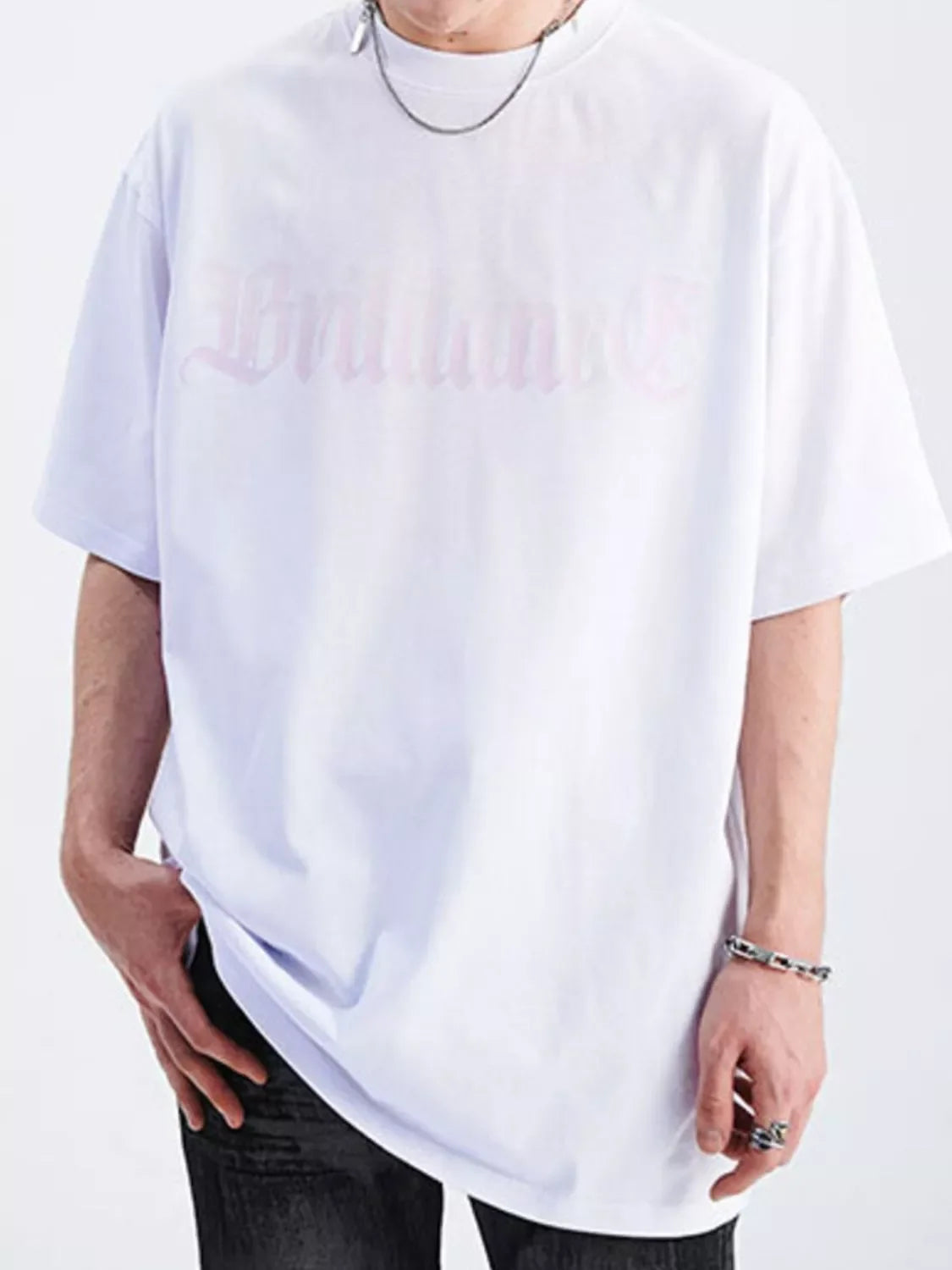 Letter Round Neck Half Sleeve T Shirt Casual - Southern Shores Clothing
