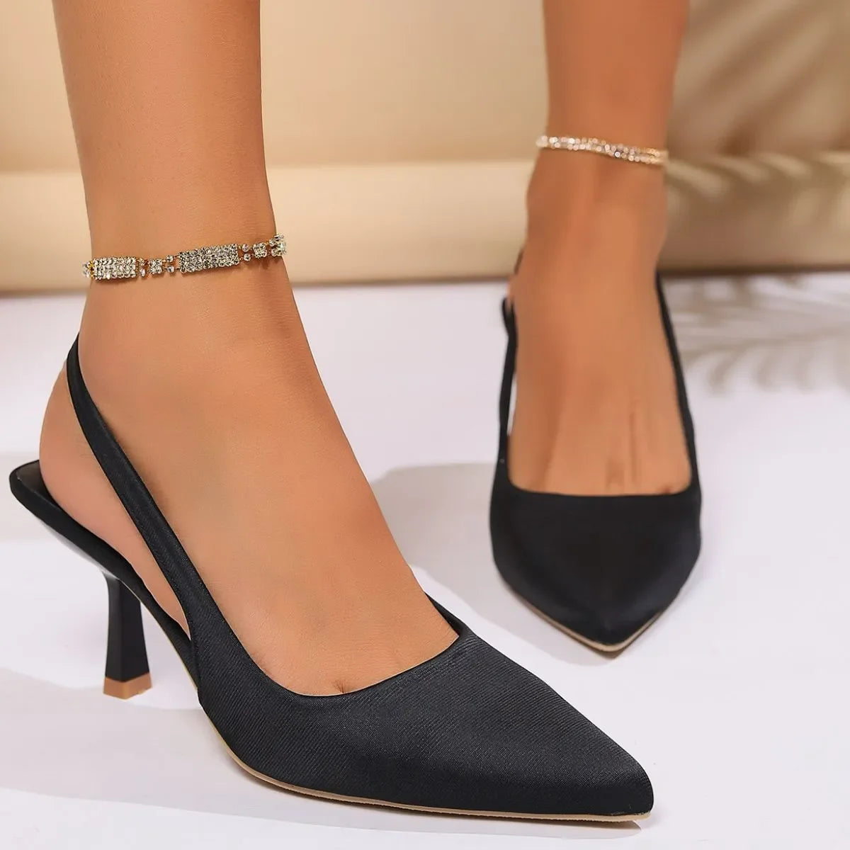 Elegant Point Toe Stiletto Pumps For Formal Events