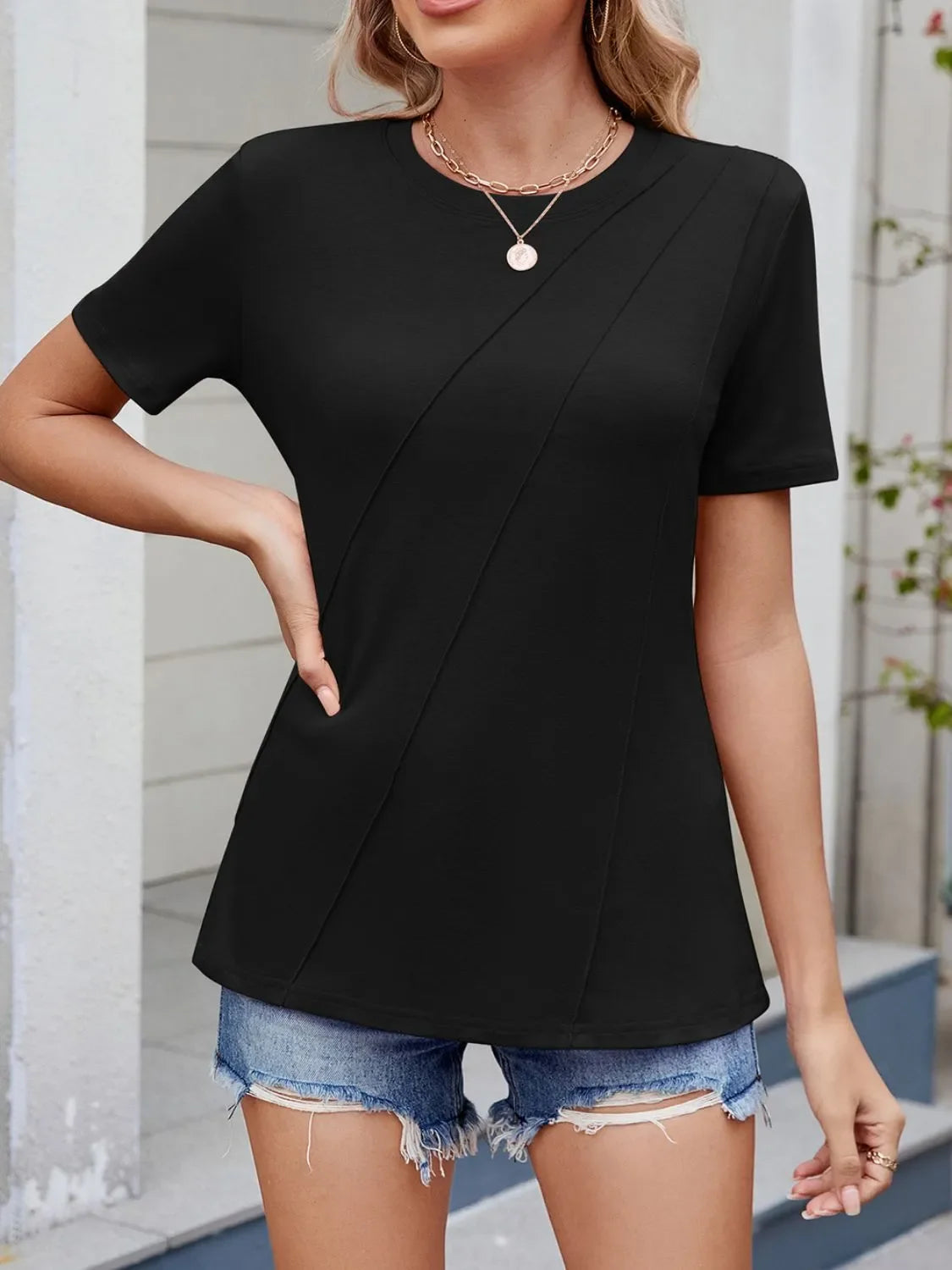 Round Neck Short Sleeve T-Shirt - Southern Shores Clothing