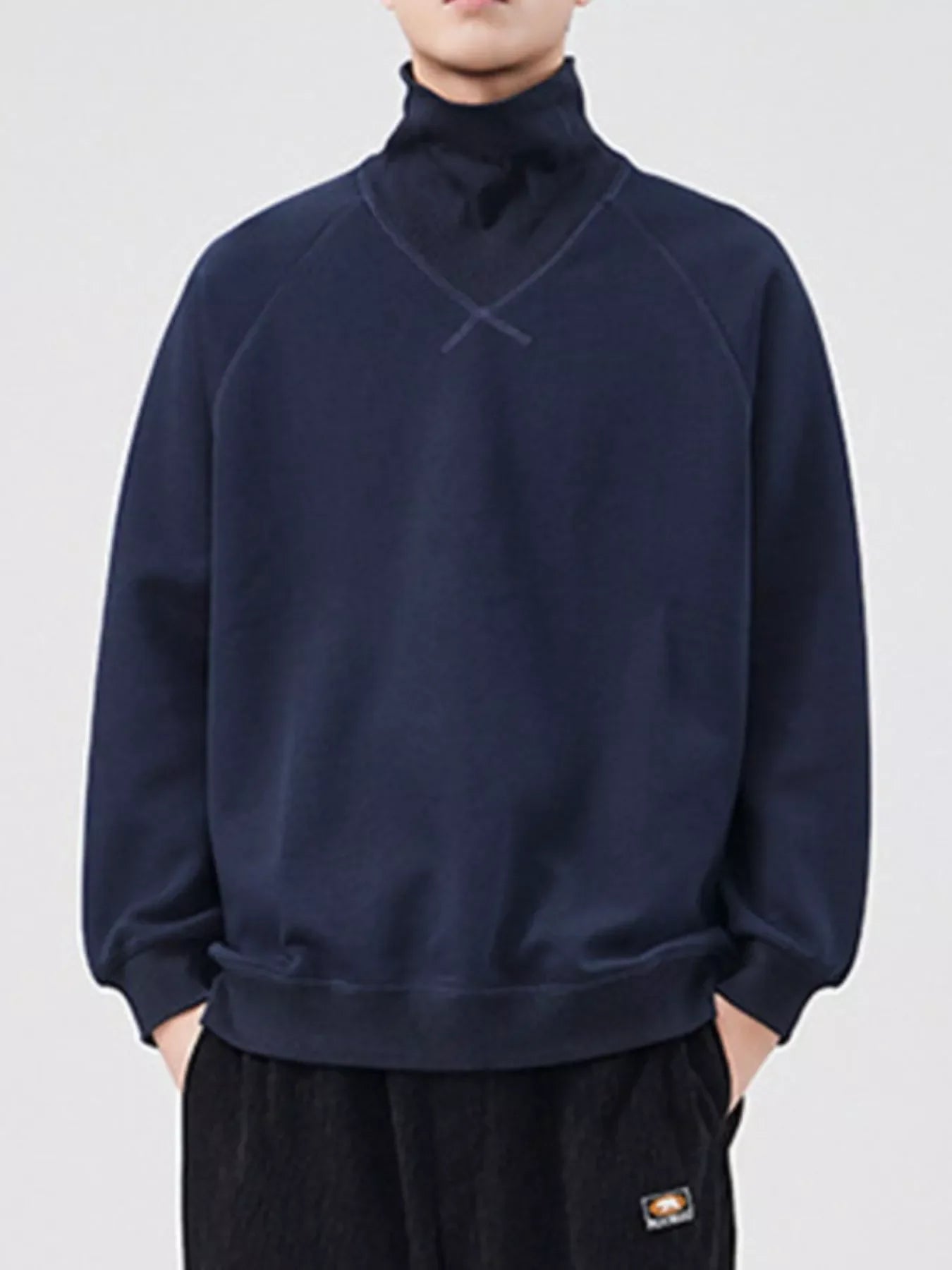 Coastal Plus Size Oversized Turtleneck Sweatshirt - Southern Shores Clothing