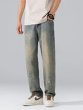 Casual Wide Leg Stretch Washed Denim Jeans - Southern Shores Clothing