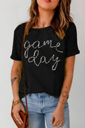 Game Day Round Neck Short Sleeve T Shirt With Soft Stretch - Southern Shores Clothing