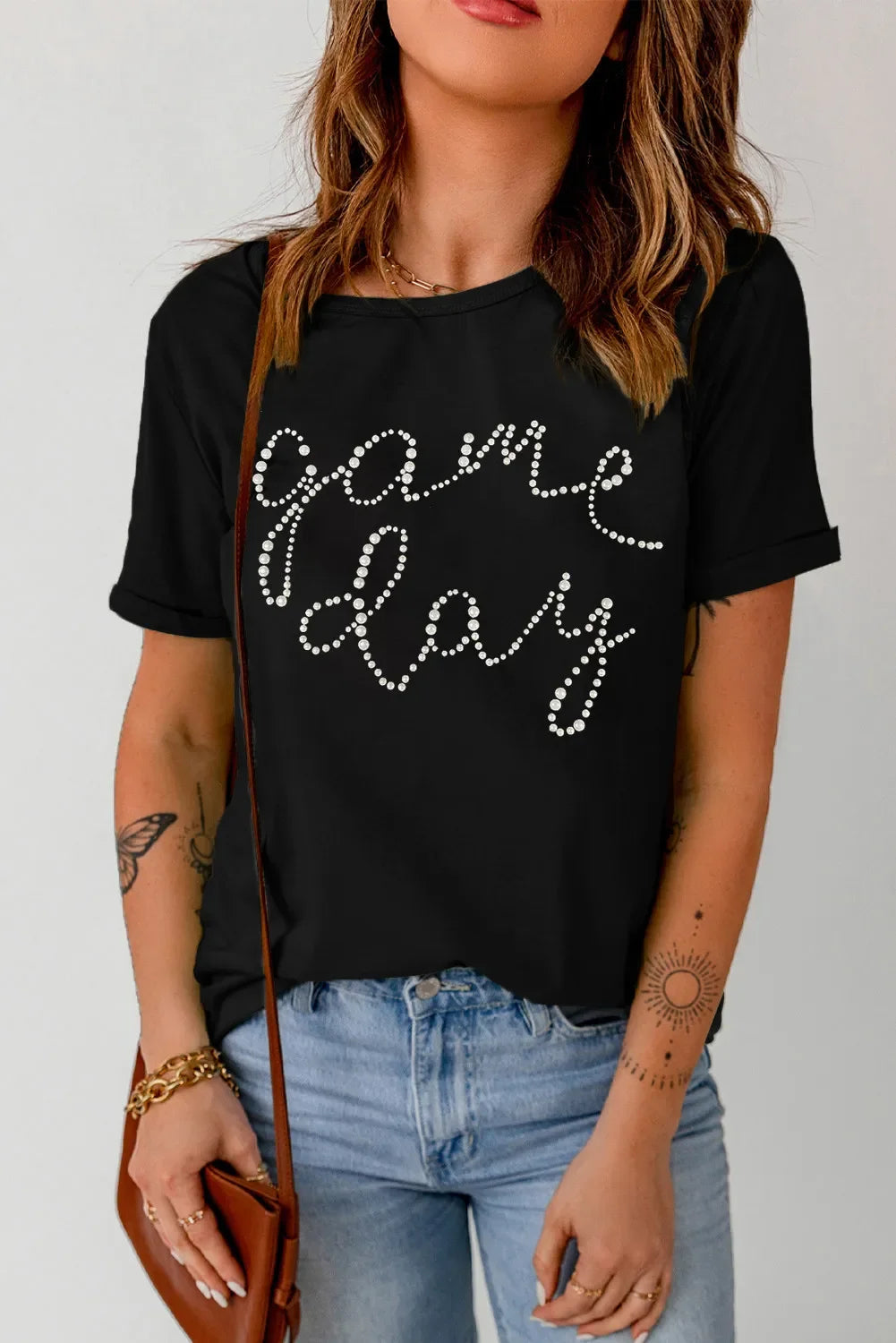 Game Day Round Neck Short Sleeve T Shirt With Soft Stretch - Southern Shores Clothing