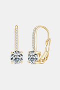 Minimalist Moissanite Sterling Silver Earrings - Southern Shores Clothing