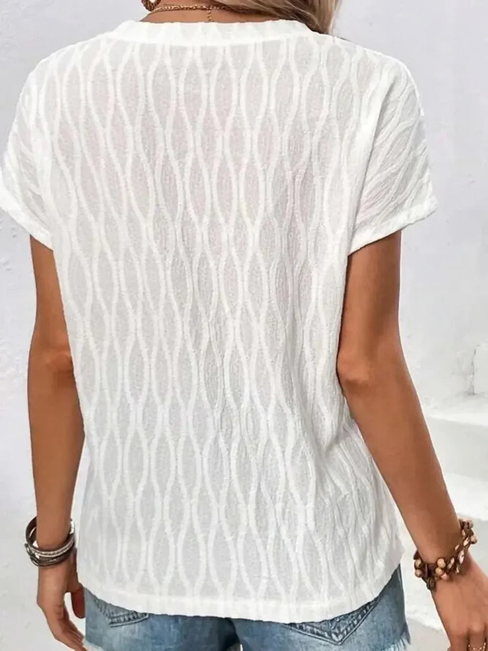 Full Size Round Neck Short Sleeve T-Shirt - Southern Shores Clothing
