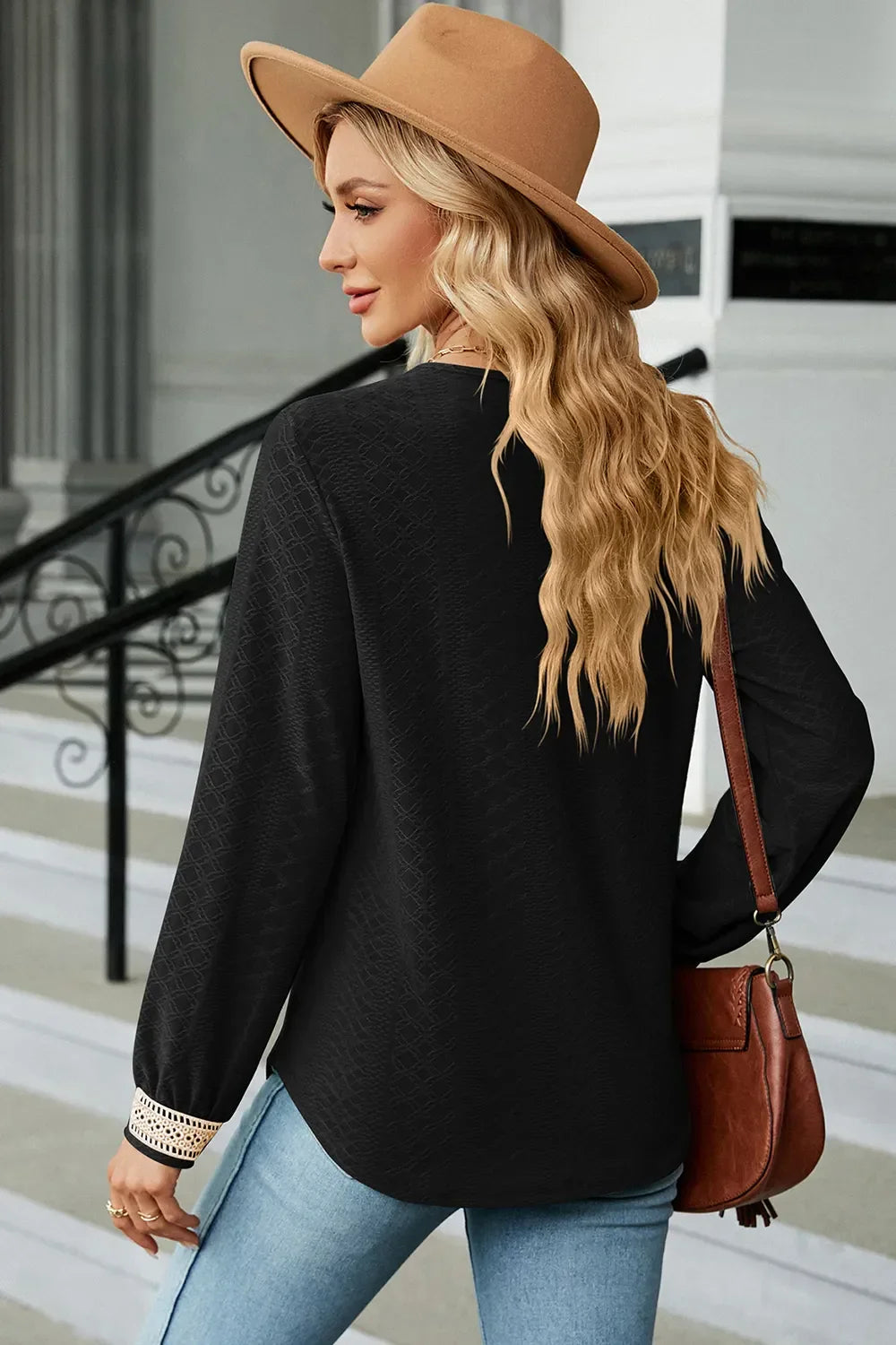 V-Neck Long Sleeve T-Shirt - Southern Shores Clothing