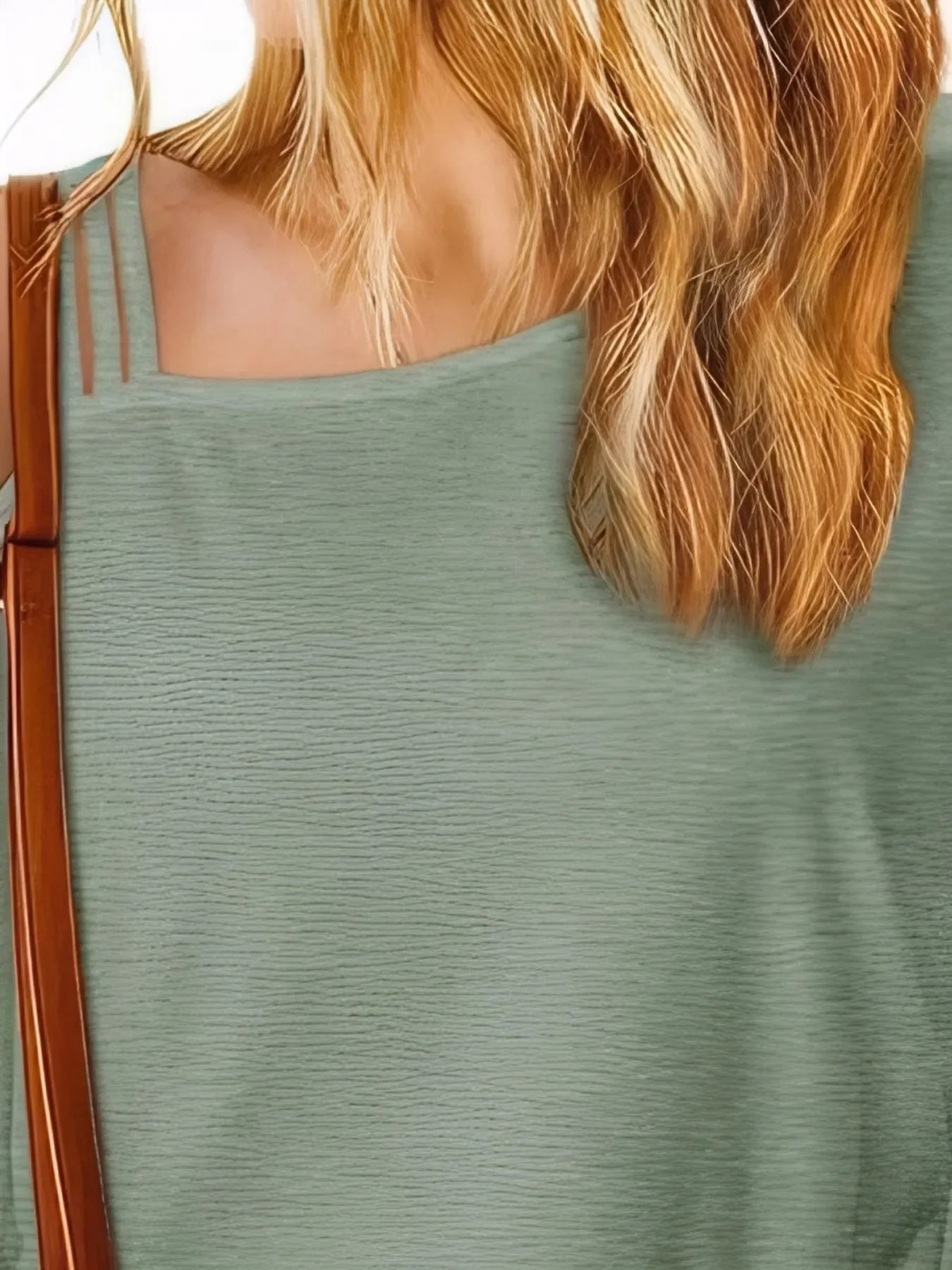 Asymmetrical Neck Half Sleeve Tee With Relaxed Fit - Southern Shores Clothing