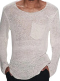 Plus Size Long Sleeve Knit T Shirt For Coastal Outings - Southern Shores Clothing
