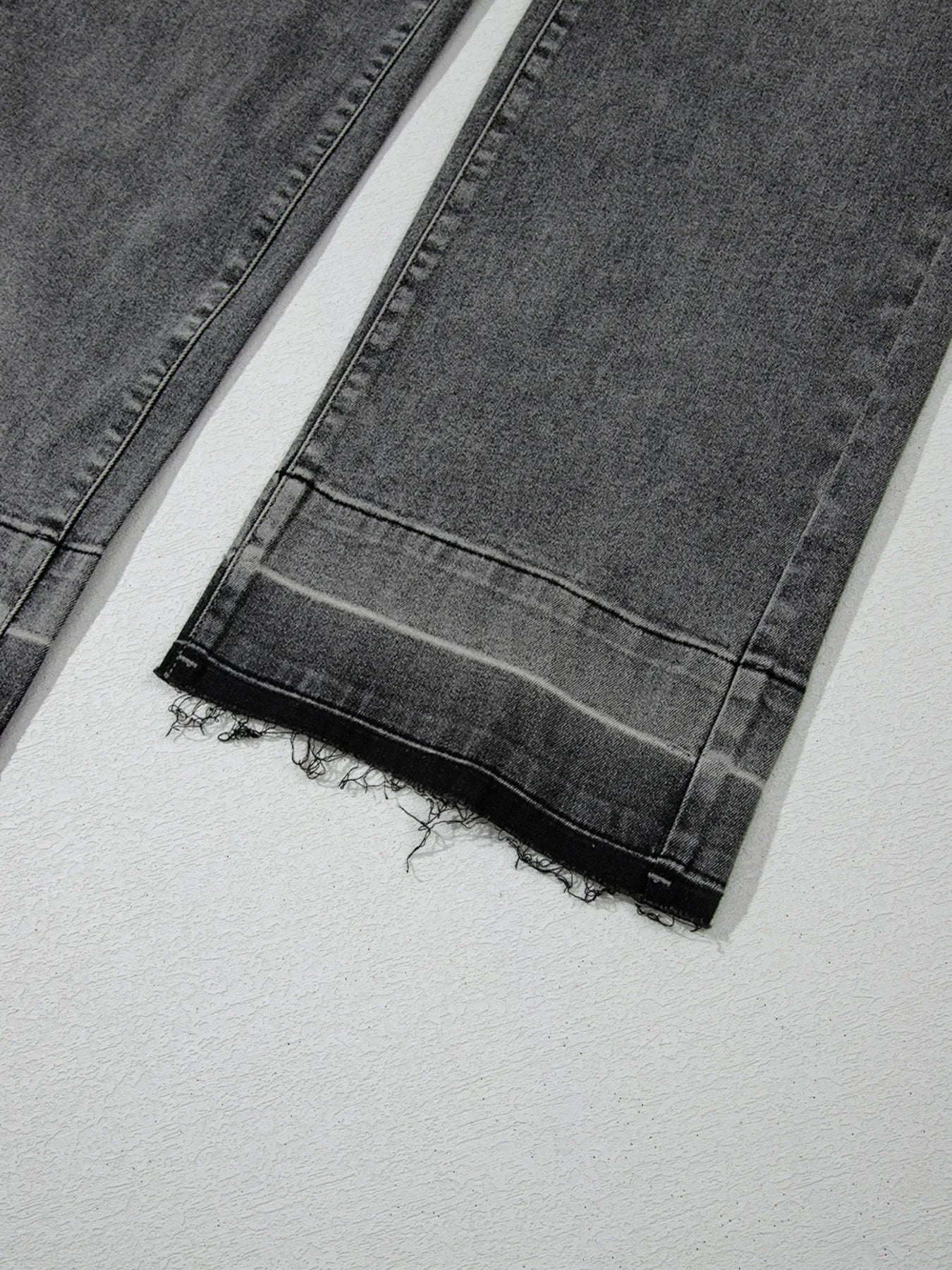 Coastal High Rise Loose Jeans With Raw Hem And Unique Cuffs - Southern Shores Clothing