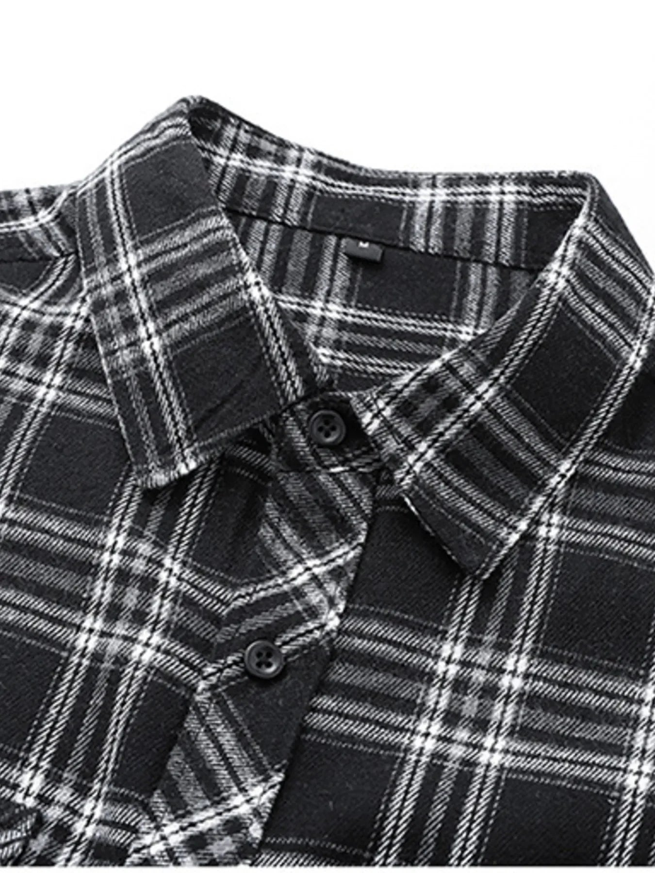 Classic Plaid Button-Up Shirt With Pockets - Southern Shores Clothing