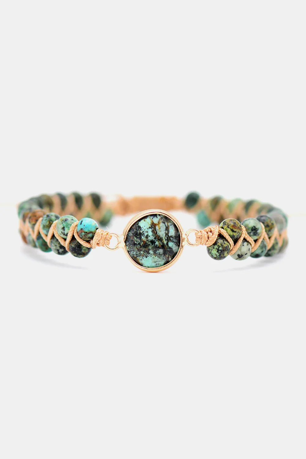 Handmade Beaded Copper Bracelet Adjustable Pine Beads - Southern Shores Clothing