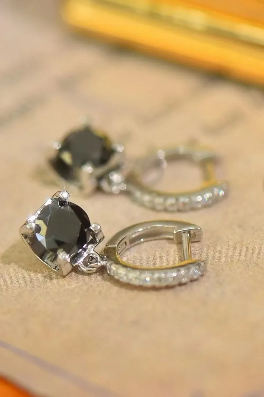 2 Carat Moissanite Sterling Silver Drop Earrings - Southern Shores Clothing