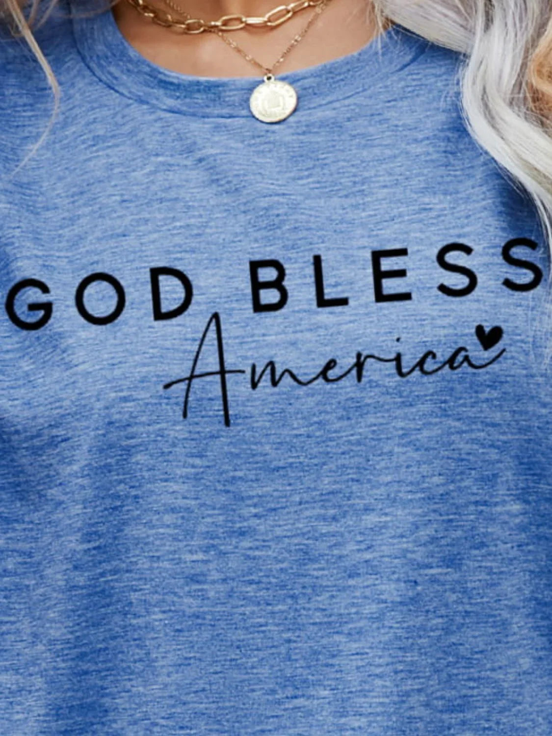 God Bless America Graphic Short Sleeve Tee - Southern Shores Clothing