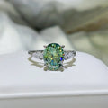 3 Carat Moissanite Platinum-Plated Sterling Silver Ring - Southern Shores Clothing