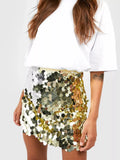 Nautical Sequin Mini Skirt With Lined Interior - Southern Shores Clothing