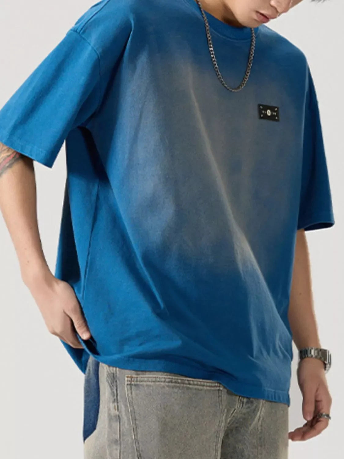 Oversized Plus Size Round Neck Cotton Spandex T Shirt - Southern Shores Clothing