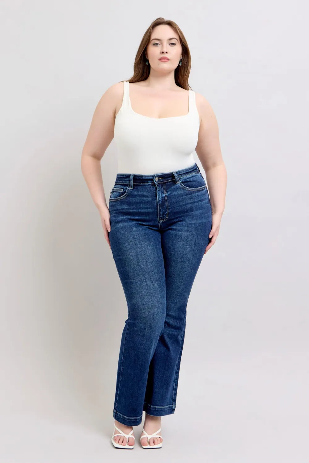 Women's Coastal Judy Blue High Rise Flare Jeans Plus Size