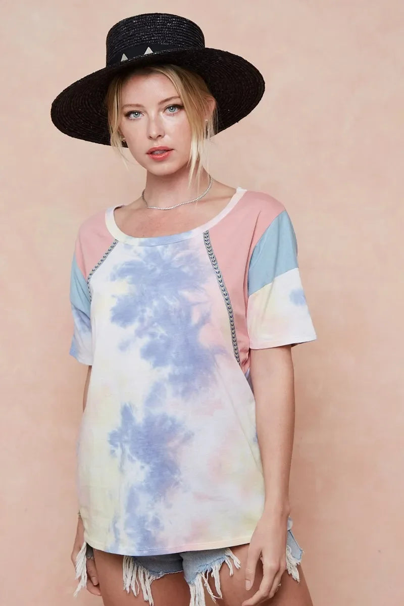 Tie Dye Cotton T Shirt Relaxed Fit Soft Breathable - Southern Shores Clothing