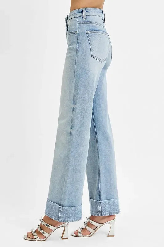 Plus Size Tummy Control High Rise Denim Jeans - Southern Shores Clothing