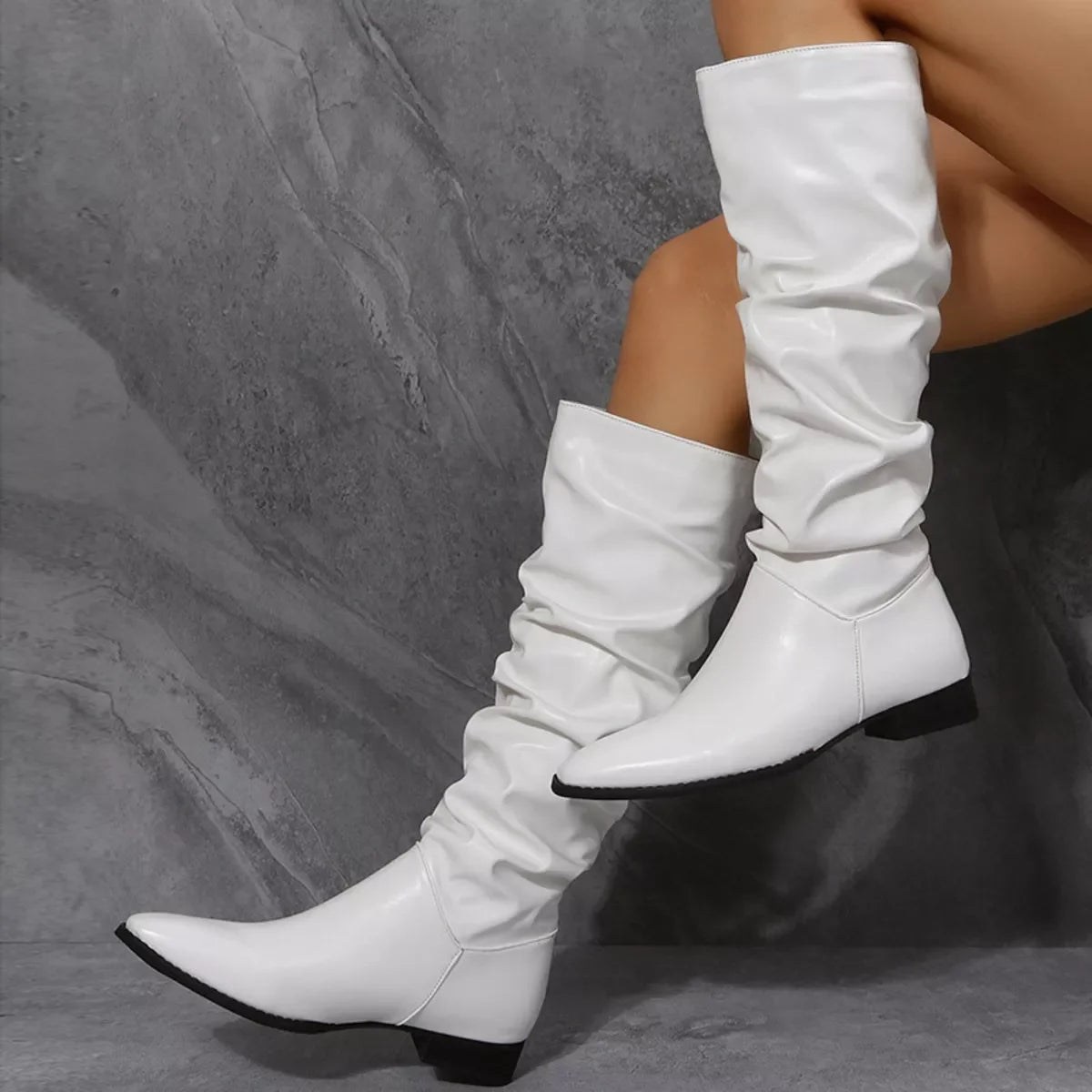 Slouchy Block Heel Ankle Boots Everyday Wear - Southern Shores Clothing