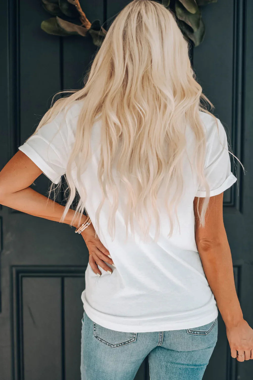 Nashville Music City Graphic Round Neck Stretchy Tee - Southern Shores Clothing
