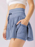 Lowcountry Style High Waist Skort With Pockets - Southern Shores Clothing