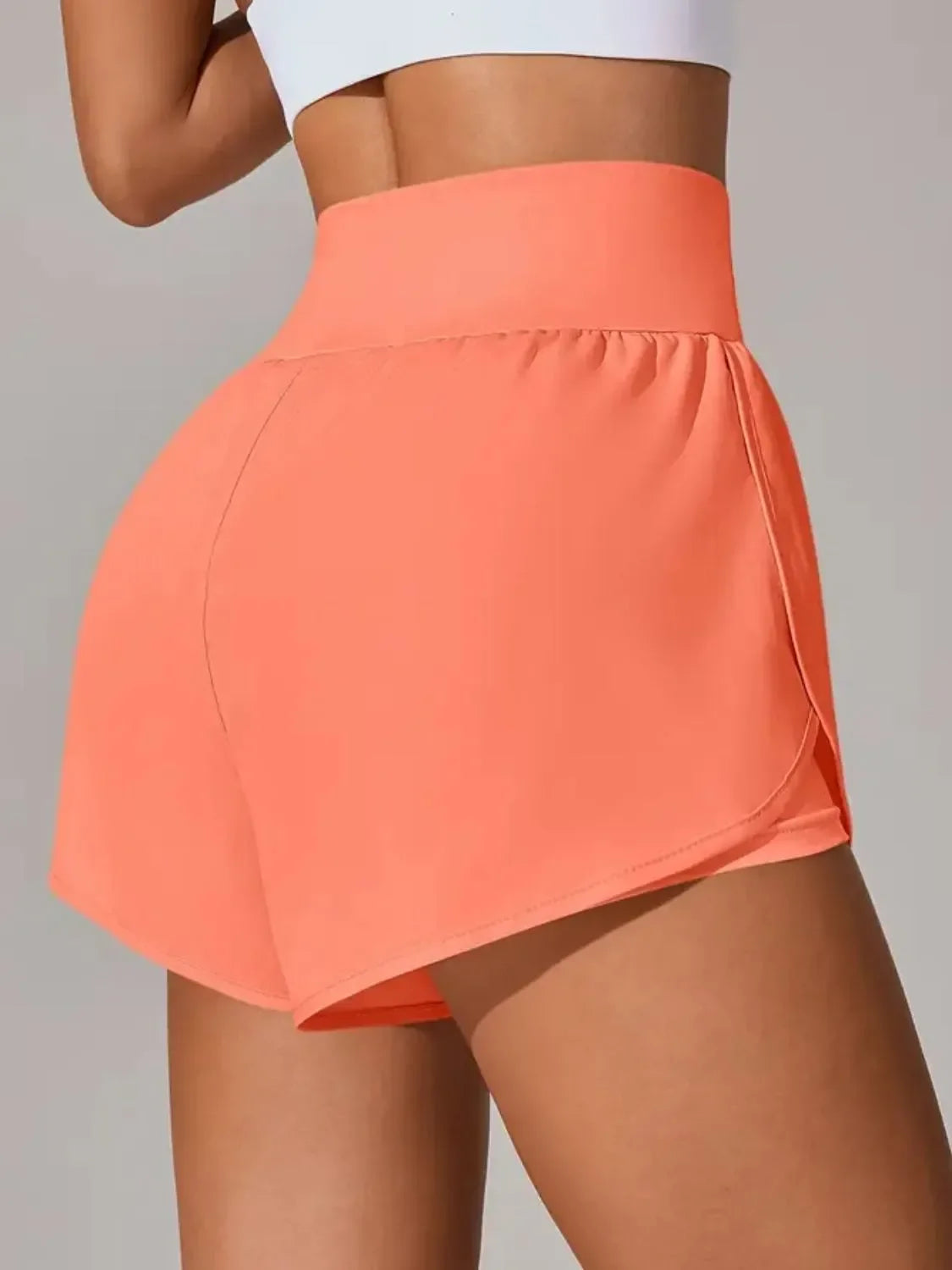 Pocketed High Waist Active Shorts For Daily Activities - Southern Shores Clothing