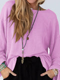 Cutout Back Long Sleeve T-Shirt - Southern Shores Clothing