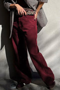 Charleston Inspired Wide Leg High Waist Fashion Jeans