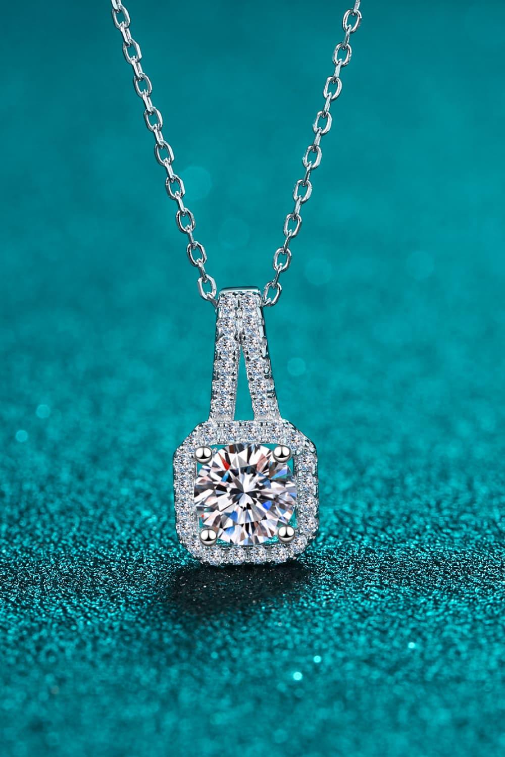 Moissanite Sterling Silver Necklace Lightweight 0.5 Ct - Southern Shores Clothing