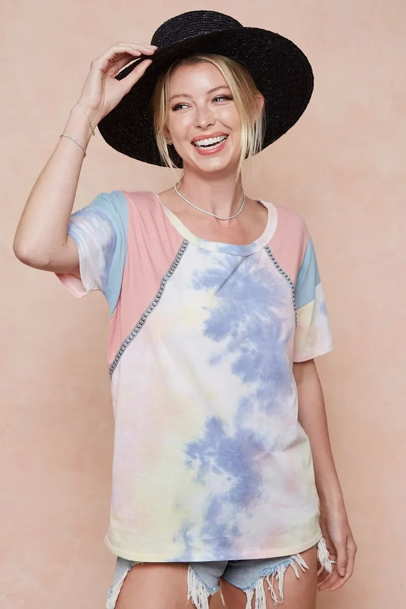 Tie Dye Cotton T Shirt Relaxed Fit Soft Breathable - Southern Shores Clothing