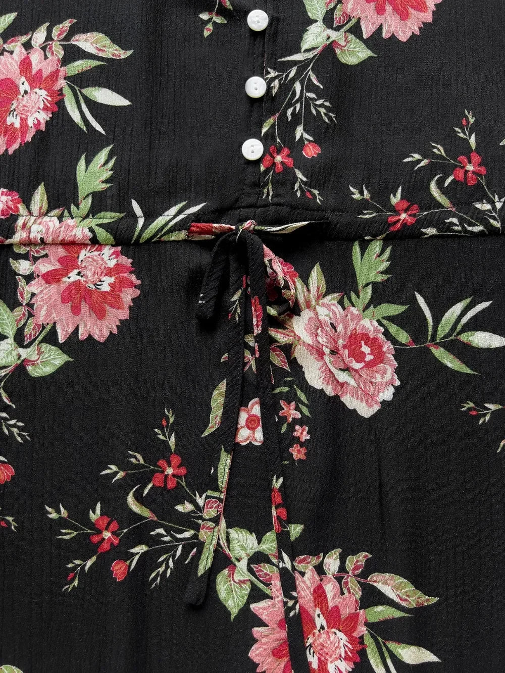 Plus Size Floral Flare Sleeve Dress - Southern Shores Clothing