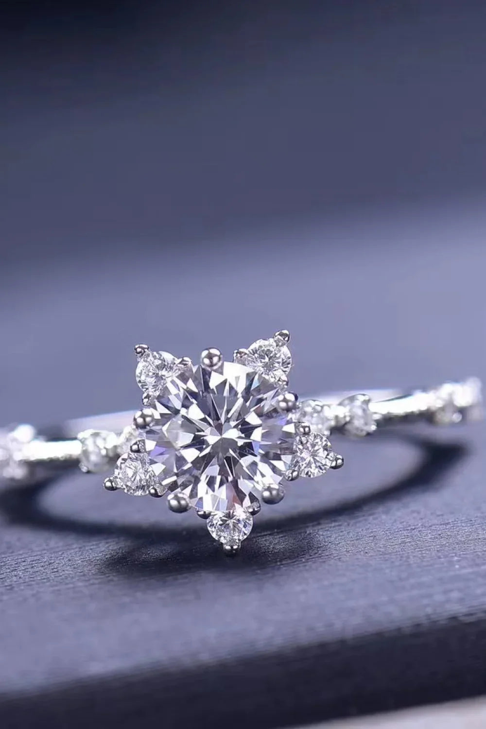 Rose Gold 1 Carat Moissanite Ring 6-Prong - Southern Shores Clothing