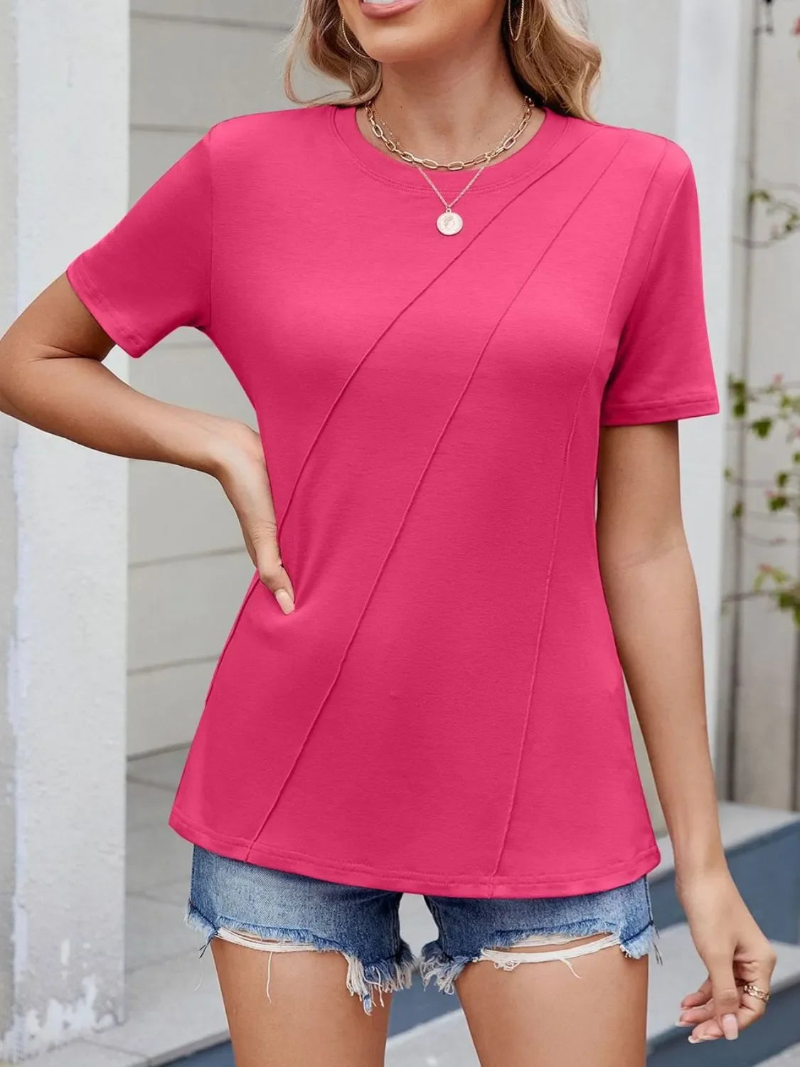Round Neck Short Sleeve T-Shirt - Southern Shores Clothing