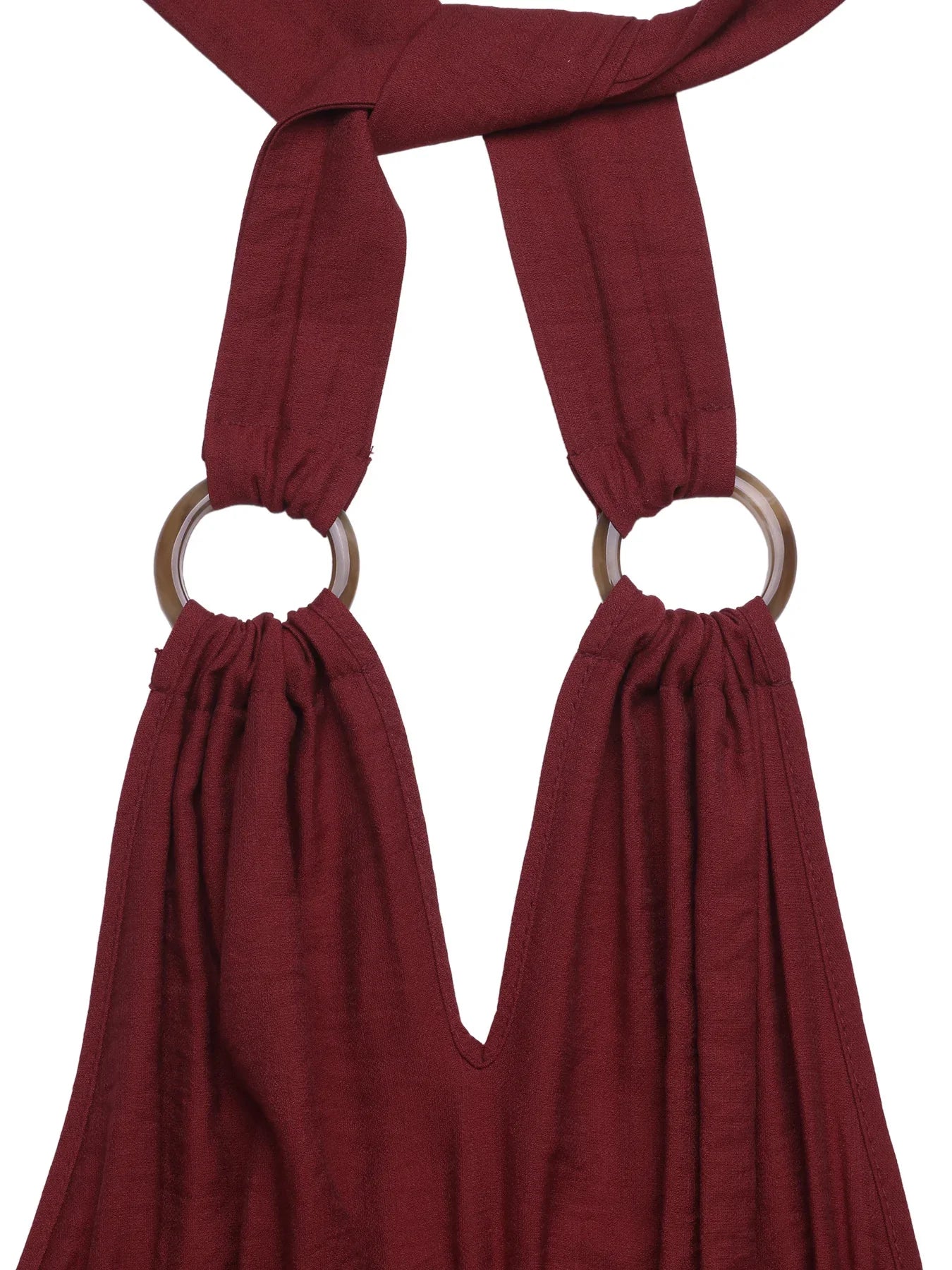 V Neck Sleeveless Wide Leg Jumpsuit Crisscross - Southern Shores Clothing