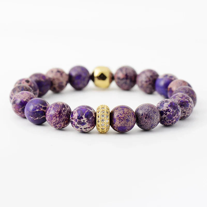 Natural Stone Beaded Bracelet Coastal Style - Southern Shores Clothing