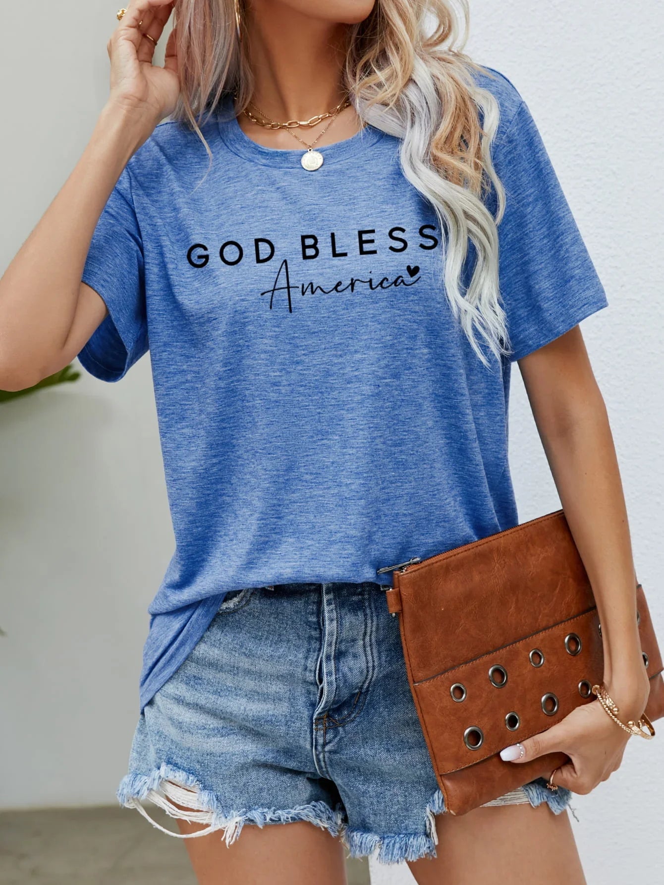 God Bless America Graphic Short Sleeve Tee - Southern Shores Clothing