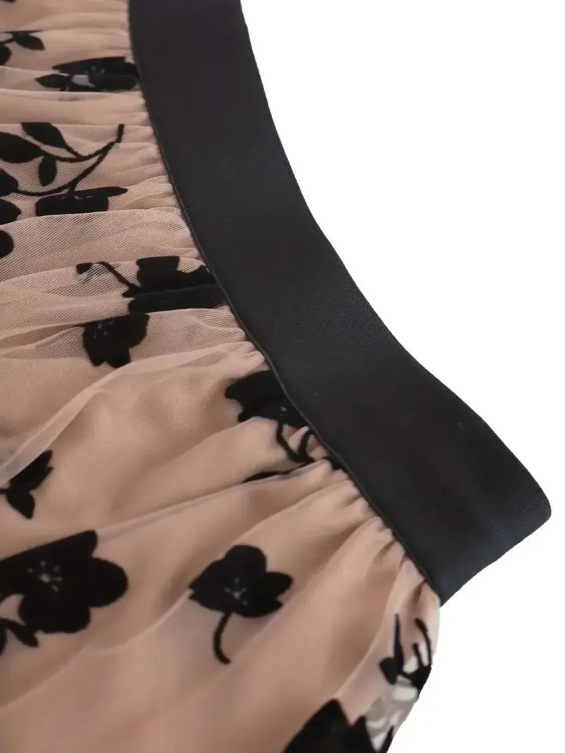 Floral Print High Waist Mini Skirt Lightweight Flowing - Southern Shores Clothing