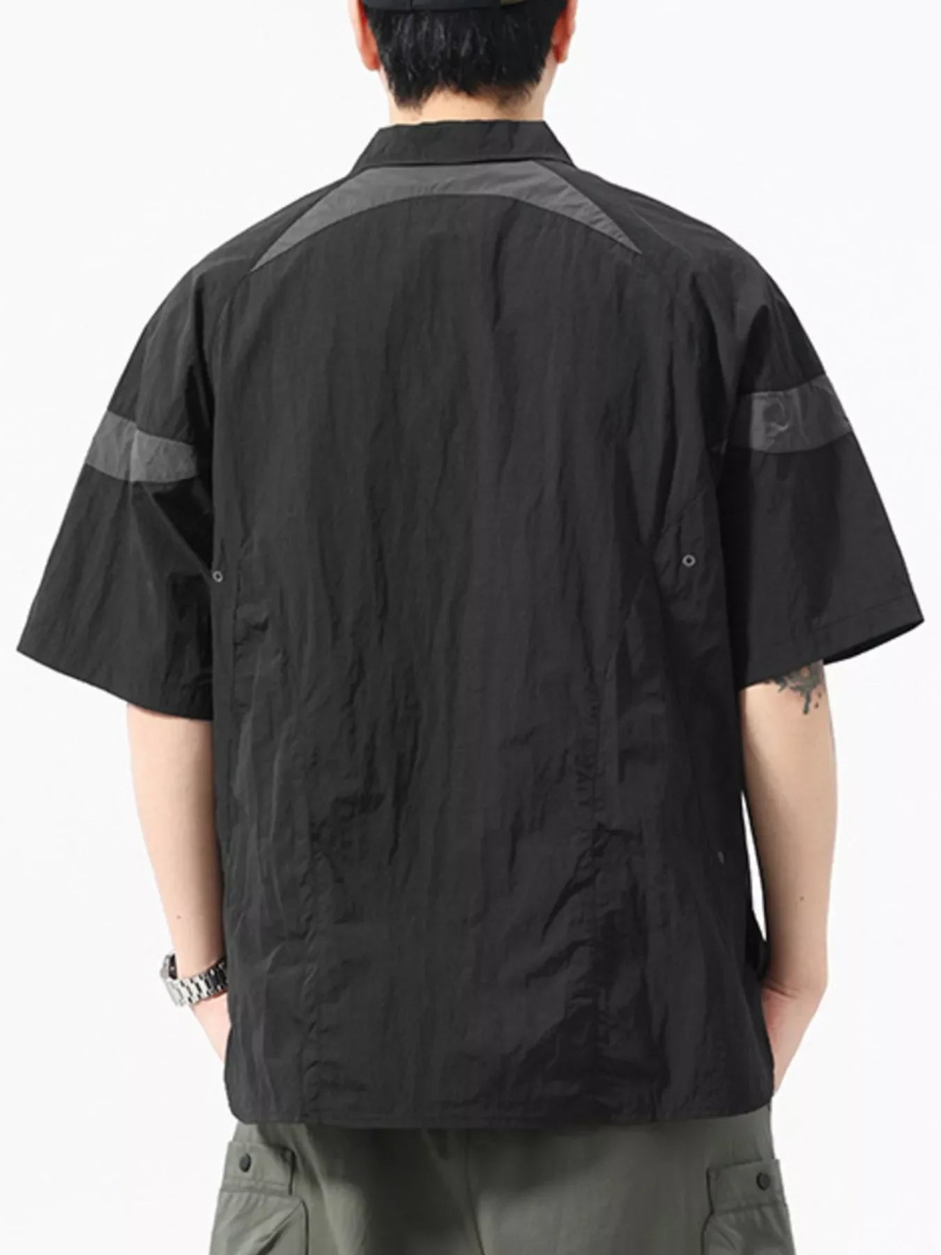 Plus Size Breathable Nylon Quarter Zip Polo Shirt - Southern Shores Clothing