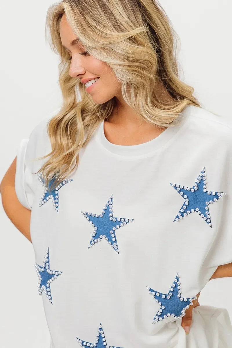 Fourth Of July Terry T Shirt Patriotic Summer Comfort - Southern Shores Clothing