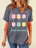 PICKLEBALLER Playful Bats Printed Casual T Shirt - Southern Shores Clothing