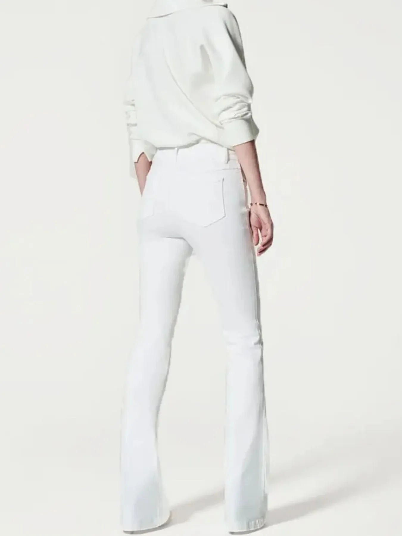 Coastal High-Waisted Flare Jeans Plus Size Stretch Denim - Southern Shores Clothing