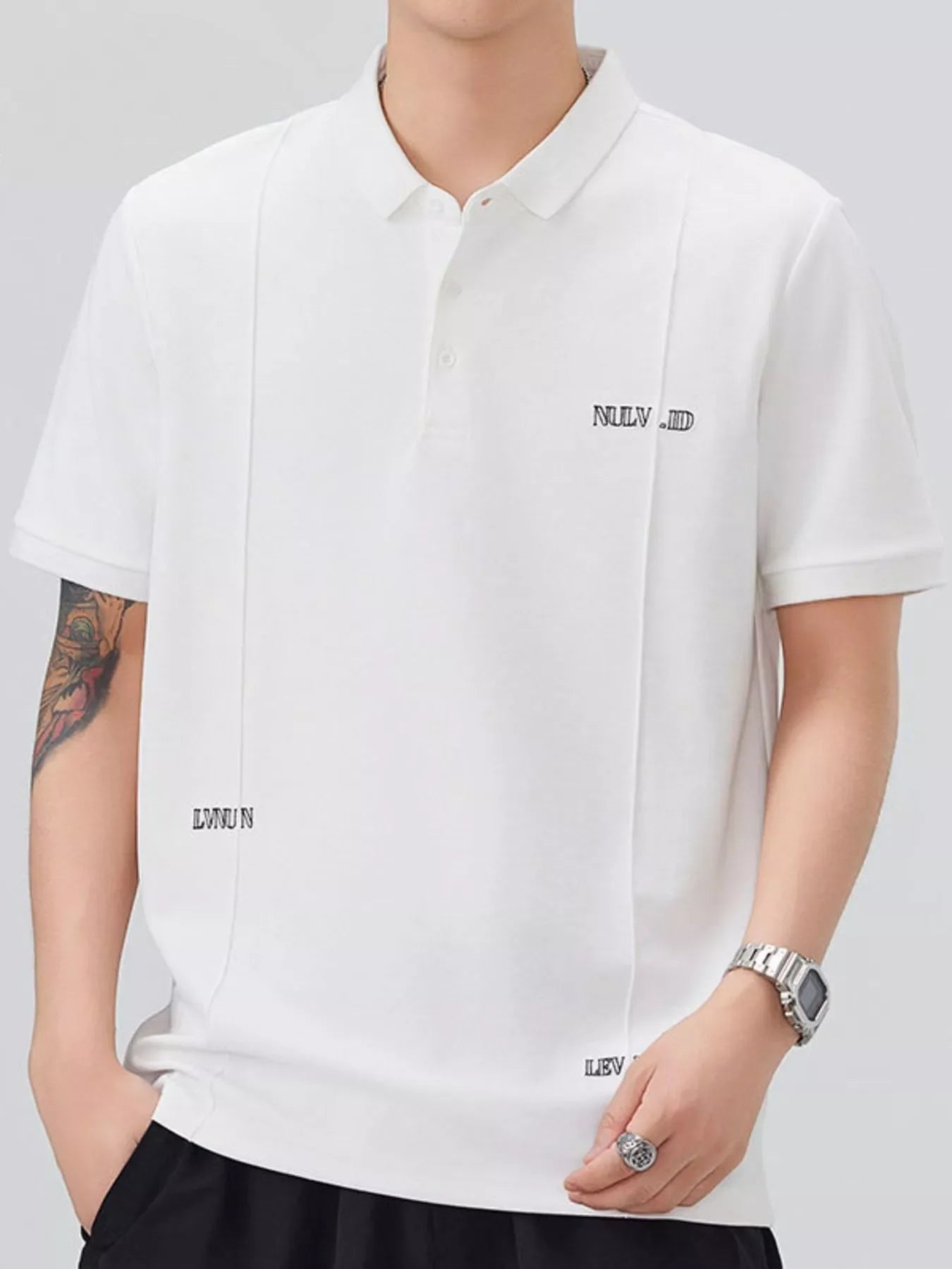 Plus Size Polo Shirt With Button Detail Classic - Southern Shores Clothing