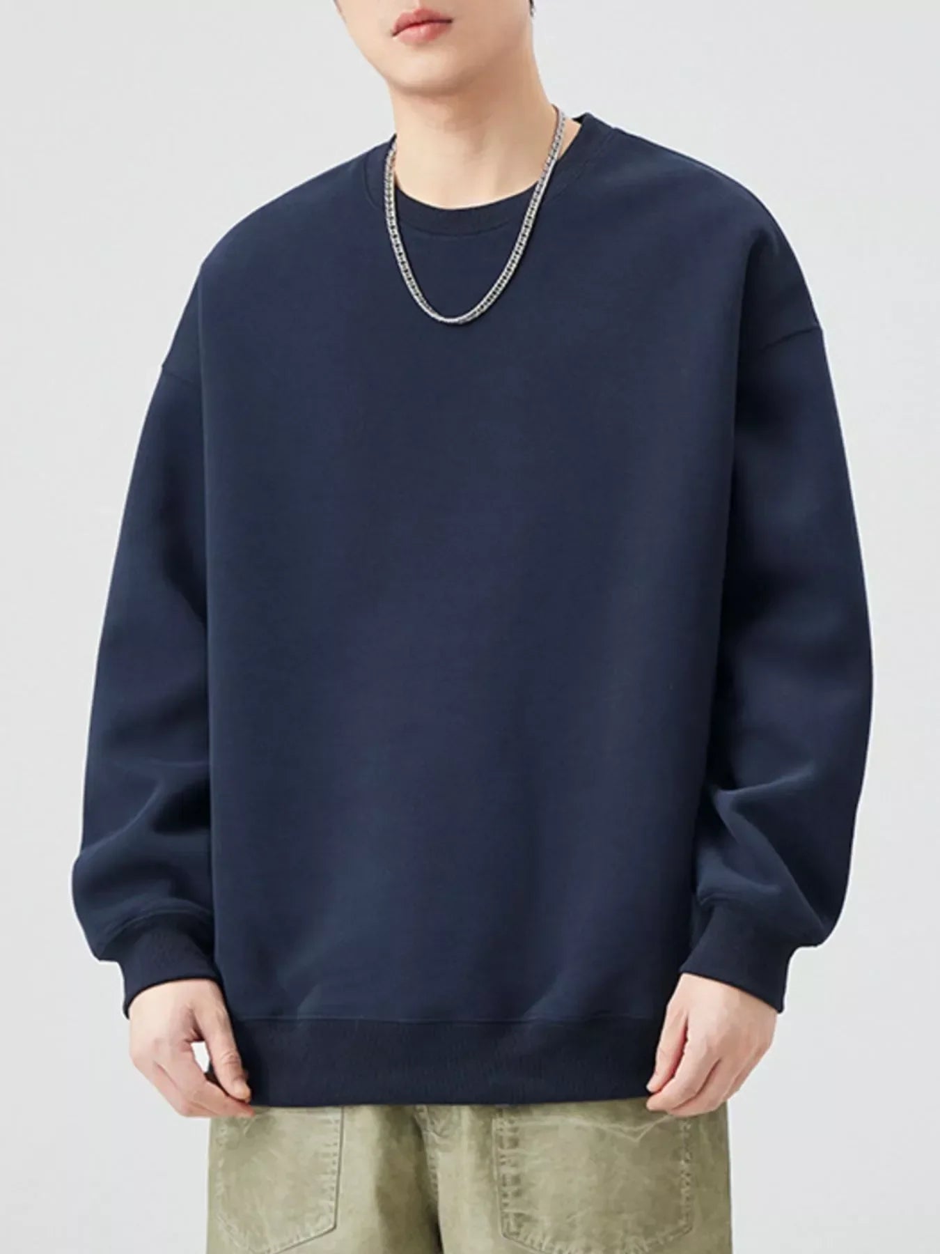 Plus Size Oversized Crew Neck Sweatshirt - Southern Shores Clothing
